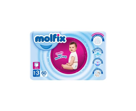 Подгузники Molfix Трусики 3 midi 6-11 кг 60 шт (8690536842704)