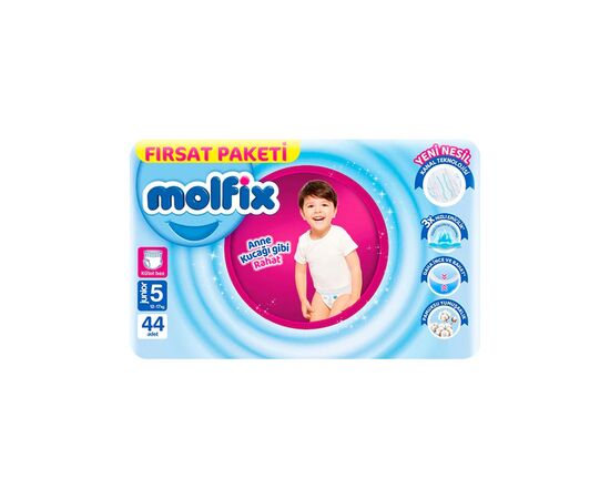 Подгузники Molfix Трусики 5 junior 12-17 кг 44 шт (8690536833276)