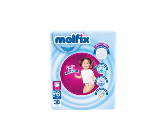 Подгузники Molfix Трусики 6 Extra Large 15+ кг 38 шт (8690536842735)