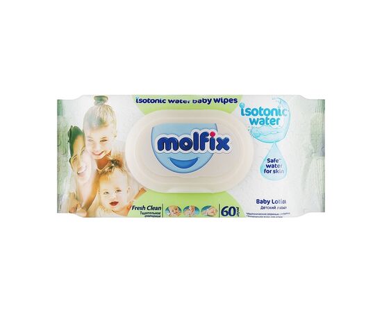 Дитячі вологі серветки Molfix Чиста свіжість 60 шт. (8690536855100)