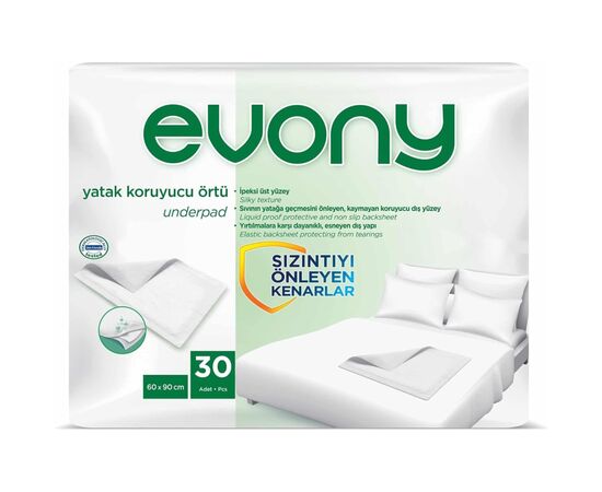 Пелюшки для малюків Evony 60 х 90 30 шт (8690536804368)