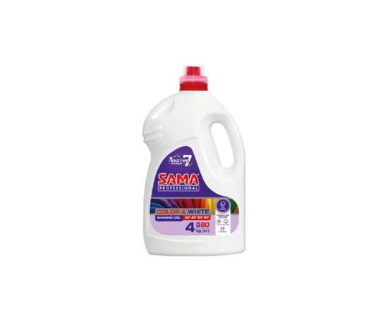 Гель для стирки Sama Professional Color & White Универсальный 4 кг (4820270630631)