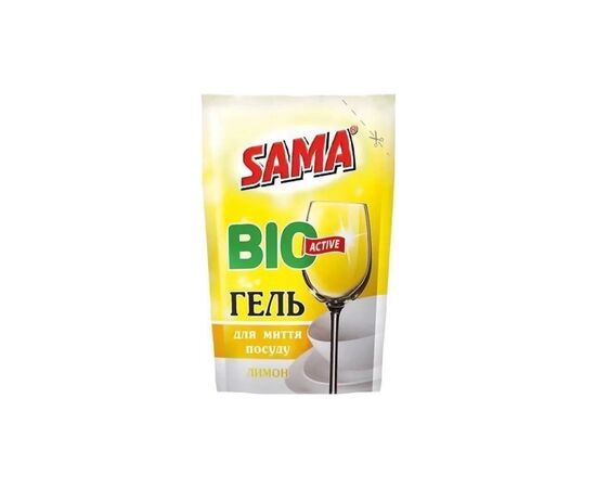 Средство для ручного мытья посуды Sama Лимон гель 450 г (4820270630310)