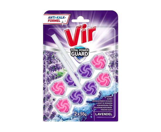 Туалетний блок Vir Total Power Guard Лаванда 2x55 г (3801003002230)