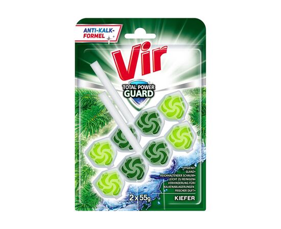 Туалетний блок Vir Total Power Guard Хвоя 2x55 г (3801003002179)