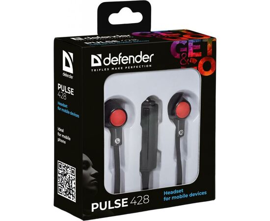 Наушники Defender Pulse 428 Black (63428), изображение 2 Наушники Defender Pulse 428 Black (63428), изображение 2