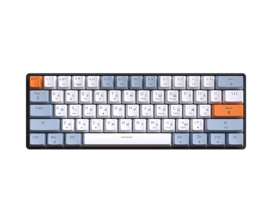 Клавиатура OfficePro MK130R Hot-Swap Red Swich RGB USB UA Black (MK130R), изображение 2 Клавиатура OfficePro MK130R Hot-Swap Red Swich RGB USB UA Black (MK130R), изображение 2