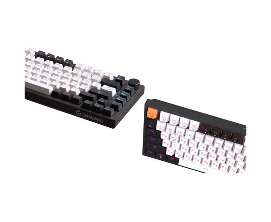Клавиатура OfficePro MK160B Hot-Swap Red Swich RGB USB UA Black (MK160B), изображение 4 Клавиатура OfficePro MK160B Hot-Swap Red Swich RGB USB UA Black (MK160B), изображение 4