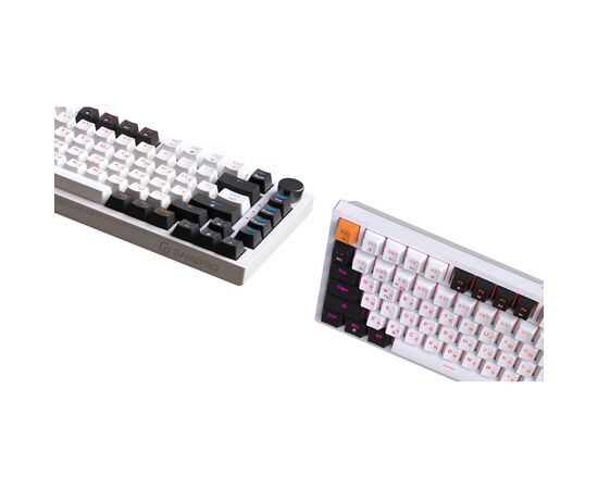 Клавиатура OfficePro MK160W Hot-Swap Red Swich RGB USB UA White (MK160W), изображение 4 Клавиатура OfficePro MK160W Hot-Swap Red Swich RGB USB UA White (MK160W), изображение 4
