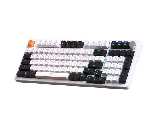 Клавиатура OfficePro MK170W Hot-Swap Red Swich RGB USB UA White (MK170W), изображение 3 Клавиатура OfficePro MK170W Hot-Swap Red Swich RGB USB UA White (MK170W), изображение 3