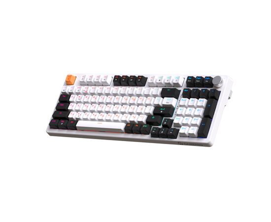 Клавиатура OfficePro MK170W Hot-Swap Red Swich RGB USB UA White (MK170W), изображение 4 Клавиатура OfficePro MK170W Hot-Swap Red Swich RGB USB UA White (MK170W), изображение 4