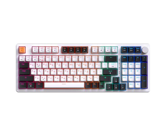 Клавиатура OfficePro MK170W Hot-Swap Red Swich RGB USB UA White (MK170W) Клавиатура OfficePro MK170W Hot-Swap Red Swich RGB USB UA White (MK170W)