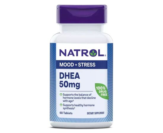 Витаминно-минеральный комплекс Natrol Дегидроэпиандростерон 50 мг, DHEA, 60 т (NTL-16106)