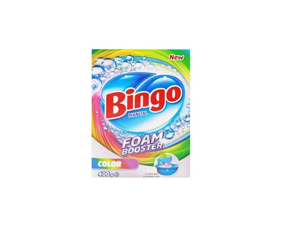 Стиральный порошок Bingo Для ручной стирки Для цветных вещей 400 г (8690536920617)