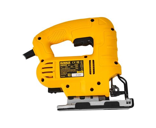 Электролобзик DeWALT 550 Вт, 500 - 3200 ход/мин, 2.4 кг (DWE249), изображение 3