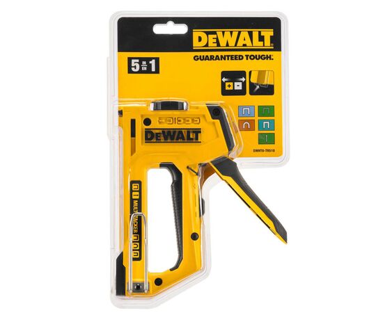 Степлер строительный DeWALT "MULTI TACKER 5 в 1" скобы тип "A, G, H" 6-14мм, гвозди "J" 12, 15 мм. (DWHT0-TR510), изображение 3 Степлер строительный DeWALT "MULTI TACKER 5 в 1" скобы тип "A, G, H" 6-14мм, гвозди "J" 12, 15 мм. (DWHT0-TR510), изображение 3