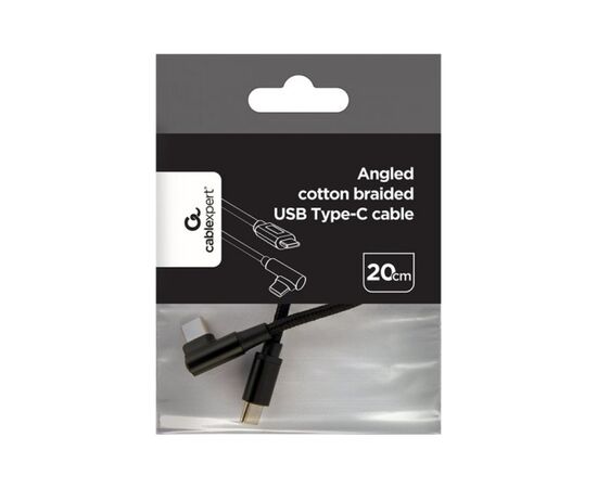 Дата кабель USB-C to USB-C 0,2m angle Cablexpert (CC-USB2-CMCML-0.2M), изображение 3 Дата кабель USB-C to USB-C 0,2m angle Cablexpert (CC-USB2-CMCML-0.2M), изображение 3