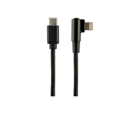 Дата кабель USB-C to Lightning 0,2m angle Cablexpert (CC-USB2-CMLML-0.2M), изображение 2 Дата кабель USB-C to Lightning 0,2m angle Cablexpert (CC-USB2-CMLML-0.2M), изображение 2