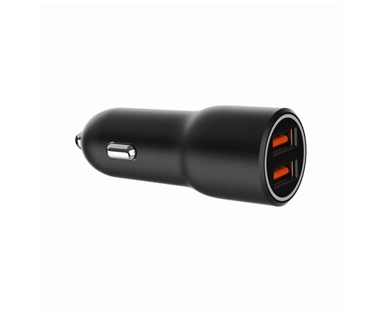 Зарядное устройство Gembird 2xUSB-A (18W QC3.0) black (TA-UC-A2QC36-CAR-01), изображение 2 Зарядное устройство Gembird 2xUSB-A (18W QC3.0) black (TA-UC-A2QC36-CAR-01), изображение 2