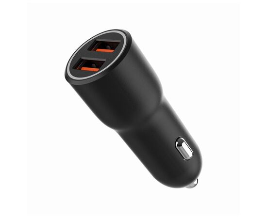 Зарядное устройство Gembird 2xUSB-A (18W QC3.0) black (TA-UC-A2QC36-CAR-01), изображение 3 Зарядное устройство Gembird 2xUSB-A (18W QC3.0) black (TA-UC-A2QC36-CAR-01), изображение 3