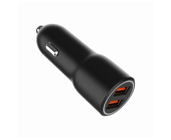 Зарядное устройство Gembird 2xUSB-A (18W QC3.0) black (TA-UC-A2QC36-CAR-01), изображение 4 Зарядное устройство Gembird 2xUSB-A (18W QC3.0) black (TA-UC-A2QC36-CAR-01), изображение 4