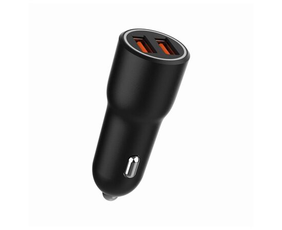 Зарядное устройство Gembird 2xUSB-A (18W QC3.0) black (TA-UC-A2QC36-CAR-01), изображение 5 Зарядное устройство Gembird 2xUSB-A (18W QC3.0) black (TA-UC-A2QC36-CAR-01), изображение 5
