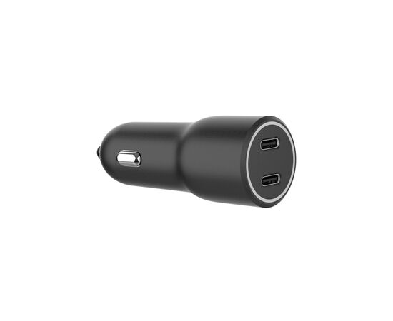 Зарядное устройство Gembird 2xUSB-C (PD 20W) black (TA-UC-C2PD40-CAR-01), изображение 2 Зарядное устройство Gembird 2xUSB-C (PD 20W) black (TA-UC-C2PD40-CAR-01), изображение 2