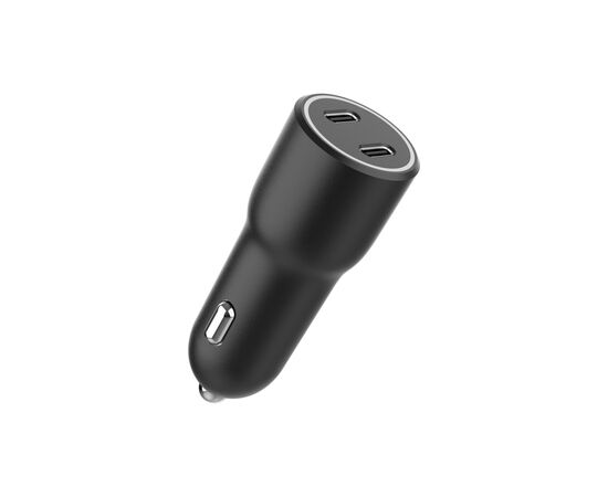 Зарядное устройство Gembird 2xUSB-C (PD 20W) black (TA-UC-C2PD40-CAR-01), изображение 5 Зарядное устройство Gembird 2xUSB-C (PD 20W) black (TA-UC-C2PD40-CAR-01), изображение 5