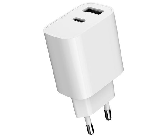 Зарядное устройство Gembird 1xUSB-A+1xUSB-C 5V/2.4A (12W) white (TA-UC-2AC12-01), изображение 5 Зарядное устройство Gembird 1xUSB-A+1xUSB-C 5V/2.4A (12W) white (TA-UC-2AC12-01), изображение 5