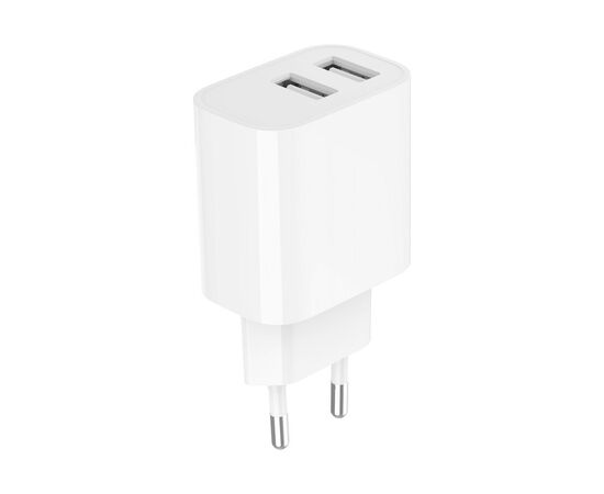 Зарядний пристрій Gembird 2 USB-A 5V/2.4A (12W) white (TA-UC-2A12-01), зображення 2 Зарядний пристрій Gembird 2 USB-A 5V/2.4A (12W) white (TA-UC-2A12-01), зображення 2
