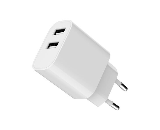Зарядний пристрій Gembird 2 USB-A 5V/2.4A (12W) white (TA-UC-2A12-01), зображення 4 Зарядний пристрій Gembird 2 USB-A 5V/2.4A (12W) white (TA-UC-2A12-01), зображення 4