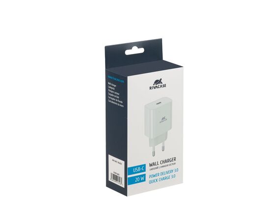 Зарядний пристрій RivaCase 1xUSB Type-C PD 20 Вт white (PS4101 W00 (White)), зображення 2 Зарядний пристрій RivaCase 1xUSB Type-C PD 20 Вт white (PS4101 W00 (White)), зображення 2