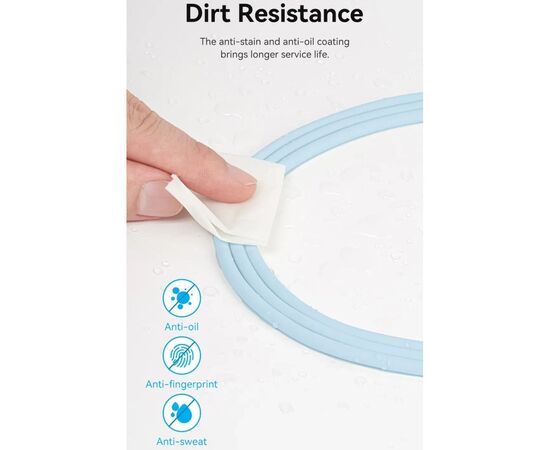 Дата кабель USB-C to USB-C 1.0m USB2.0 100W (20V/5A) Light Blue Silicone Vention (TAWSF), изображение 5 Дата кабель USB-C to USB-C 1.0m USB2.0 100W (20V/5A) Light Blue Silicone Vention (TAWSF), изображение 5