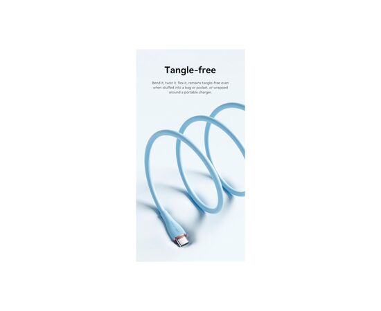 Дата кабель USB-C to USB-C 2.0m USB2.0 100W (20V/5A) Light Blue Silicone Vention (TAWSH), изображение 6 Дата кабель USB-C to USB-C 2.0m USB2.0 100W (20V/5A) Light Blue Silicone Vention (TAWSH), изображение 6