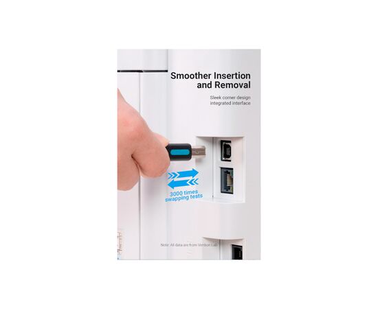 Кабель для принтера USB 2.0 AM/BM 1.0m 480Mbps PVC black Vention (COQBF), изображение 6 Кабель для принтера USB 2.0 AM/BM 1.0m 480Mbps PVC black Vention (COQBF), изображение 6