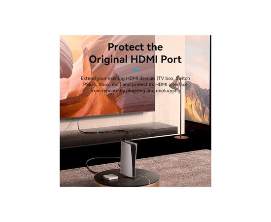 Кабель мультимедийный HDMI M to HDMI F 5.0m V2.0 4K 60Hz PVC Vention (AHCBJ), изображение 3 Кабель мультимедийный HDMI M to HDMI F 5.0m V2.0 4K 60Hz PVC Vention (AHCBJ), изображение 3