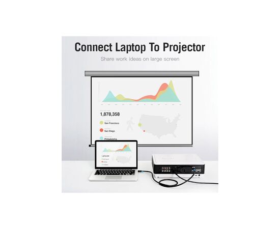 Кабель мультимедийный HDMI to HDMI 8.0m V2.0 4K 60Hz PVC Vention (AACBK), изображение 7 Кабель мультимедийный HDMI to HDMI 8.0m V2.0 4K 60Hz PVC Vention (AACBK), изображение 7