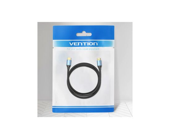 Кабель мультимедийный HDMI to HDMI 10.0m V2.0 4K 60Hz Aluminum Alloy Blue Vention (ALHSL), изображение 2 Кабель мультимедийный HDMI to HDMI 10.0m V2.0 4K 60Hz Aluminum Alloy Blue Vention (ALHSL), изображение 2