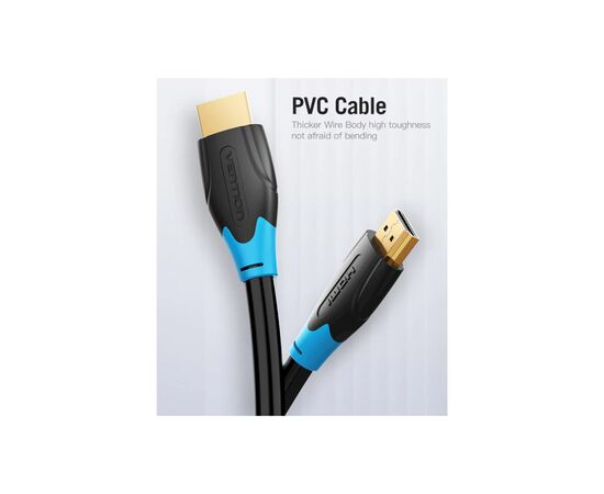 Кабель мультимедийный HDMI to HDMI 2.0m V2.0 4K 30Hz PVC Vention (AACBH), изображение 9 Кабель мультимедийный HDMI to HDMI 2.0m V2.0 4K 30Hz PVC Vention (AACBH), изображение 9
