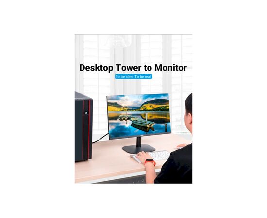 Кабель мультимедийный VGA 15M-15M 2.0m ferrite Vention (DAEBH), изображение 4 Кабель мультимедийный VGA 15M-15M 2.0m ferrite Vention (DAEBH), изображение 4