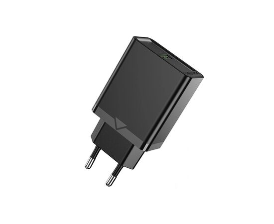 Зарядное устройство Vention 1xUSB 18W (USB-A) QC3.0 black (FABB0-EU)