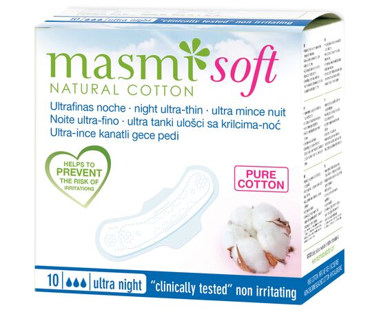 Гигиенические прокладки Masmi Soft Ultra Night 10 шт. (8432984000585)