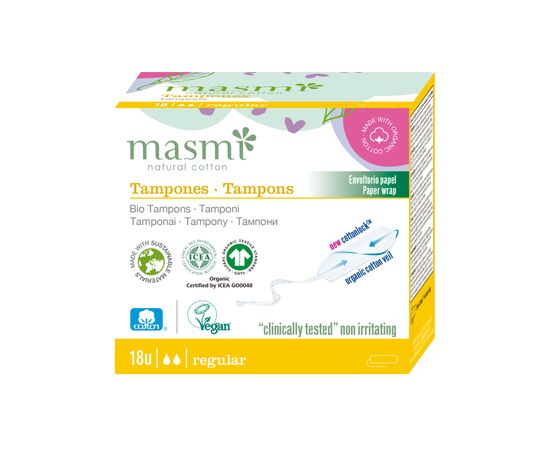 Тампони Masmi Regular без аплікатора 18 шт. (8432984000516)