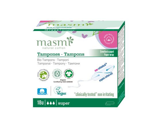 Тампони Masmi Super без аплікатора 18 шт. (8432984000523)