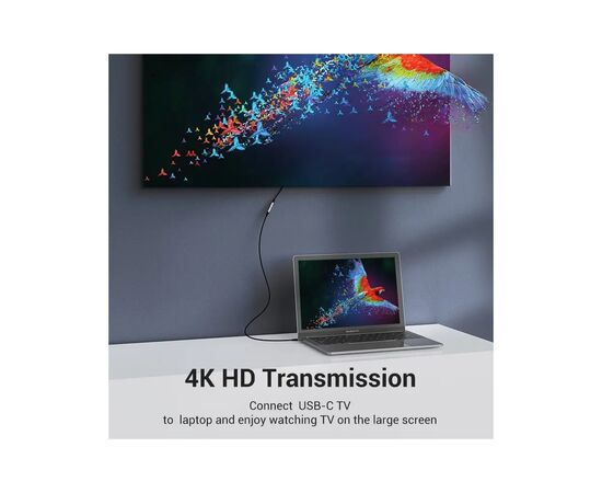 Дата кабель USB-C 3.1 M/F 1.0m 60W (20V/3A) 4K60HZ Thunderbolt 3 Vention (TABHF), изображение 7 Дата кабель USB-C 3.1 M/F 1.0m 60W (20V/3A) 4K60HZ Thunderbolt 3 Vention (TABHF), изображение 7