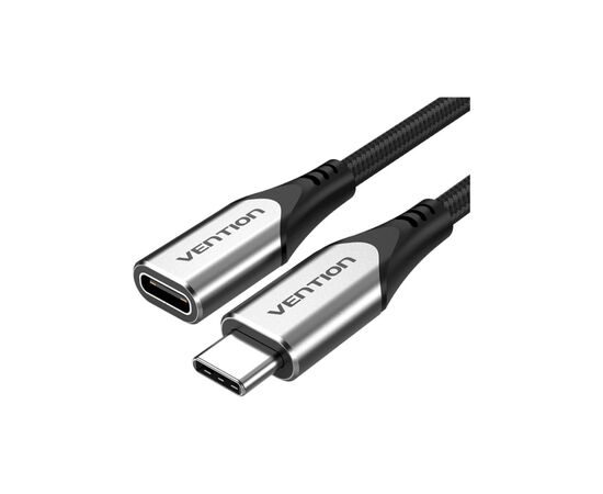 Дата кабель USB-C 3.1 M/F 1.0m 60W (20V/3A) 4K60HZ Thunderbolt 3 Vention (TABHF)