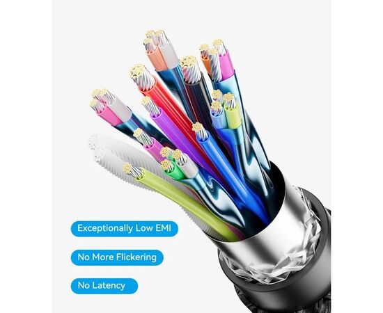 Дата кабель USB-C to USB-C 1.0m USB4.0 240W (50V/5A) 8K60Hz Thunderbolt 4 Gray Aluminum Alloy Vention (TAVHF), изображение 3 Дата кабель USB-C to USB-C 1.0m USB4.0 240W (50V/5A) 8K60Hz Thunderbolt 4 Gray Aluminum Alloy Vention (TAVHF), изображение 3