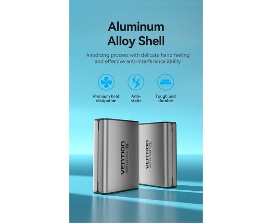 Адаптер HDMI via UTP up to 60m w/Power adapter(RX/TX) V1.4 1080p 60Hz 3D DD7.1 Vention (AKGH0-EU), изображение 10 Адаптер HDMI via UTP up to 60m w/Power adapter(RX/TX) V1.4 1080p 60Hz 3D DD7.1 Vention (AKGH0-EU), изображение 10