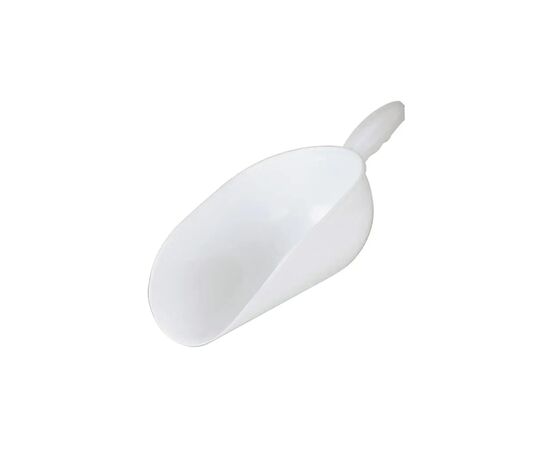 Совок для сыпучих продуктов и льда Mobil Plastic напівкруглий білий 29 см PP - 0,300 л (136/29-BIM)