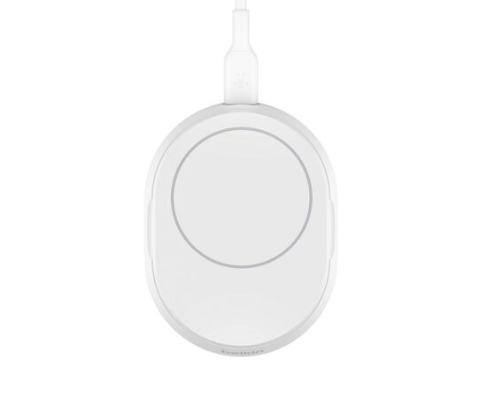 Зарядное устройство Belkin 15W Magnetic Stand Qi2 white (WIA008BTWH), изображение 3 Зарядное устройство Belkin 15W Magnetic Stand Qi2 white (WIA008BTWH), изображение 3